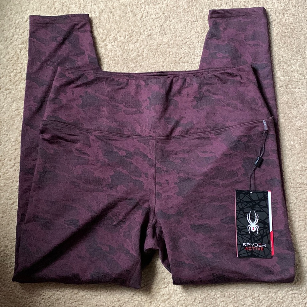 Spyder Active Fleece Lined Leggings Size XL NWT